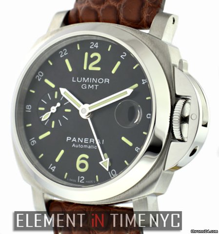 Panerai Pnaerai Luminor GMT 40mm Stainless Steel PAM 244 watches