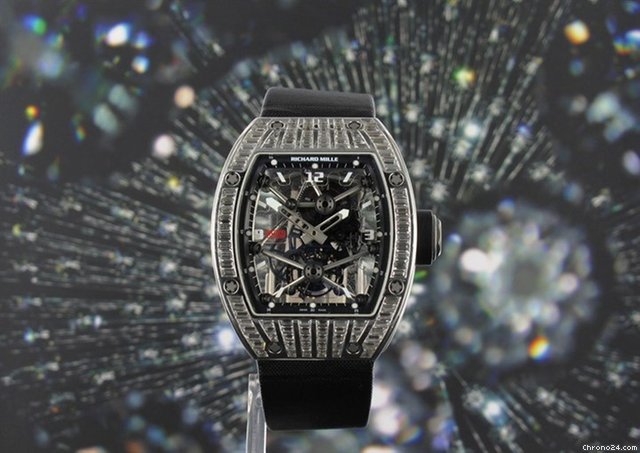 Richard Mille Skeleton Tourbillon Baguette Case watches