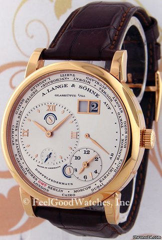 A. Lange & Sohne 116.032 Lange 1 Timezone, Red Gold watches