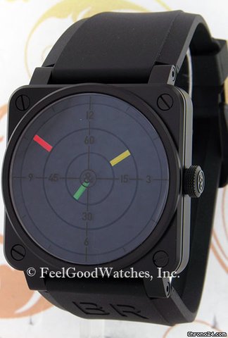 Bell & Ross BR03-92-SR Radar, Black PVD Steel watches