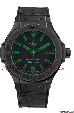 Hublot Big Bang King 300m "All Black-Green" 48mm Limited 500 Pieces watches