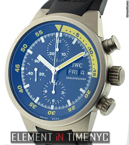 IWC Aquatimer Chronograph Black Dial IW3719-18 watches
