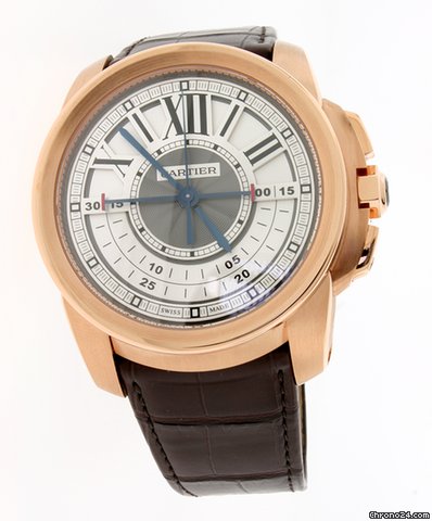 Cartier CALIBRE DE CARTIER CENTRAL CHRONOGRAPH RG- ON SALE watches