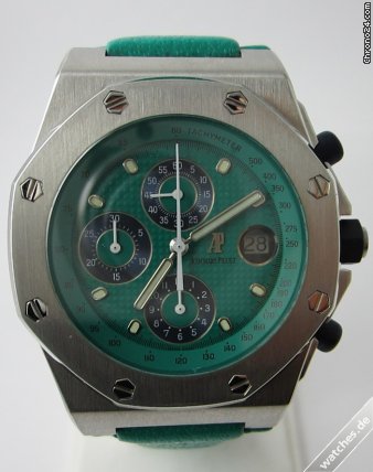 Audemars Piguet R.O.O on Strap Green - 25770 ST Green watches