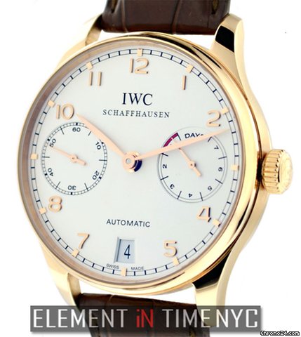 IWC Portuguese 7-Days Power Reserve 18k Rose Gold NIB watches
