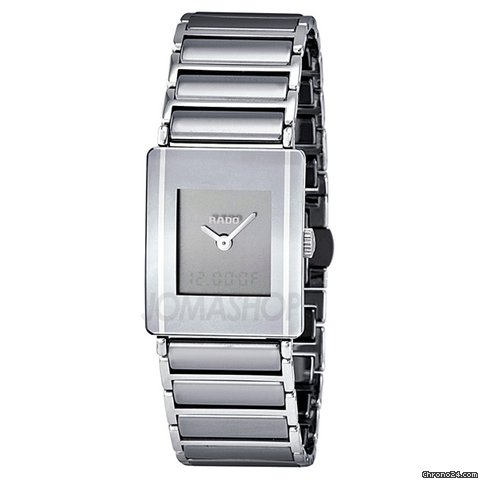 Rado Integral Platinum Toned Ceramic Midsize Watch R20664152 watches