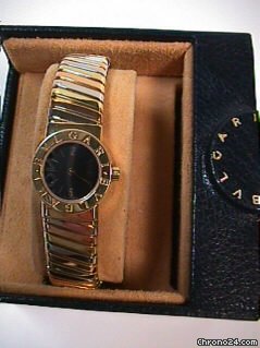 Bulgari Lady's 18K Tri-gold Bracelet Watch watches