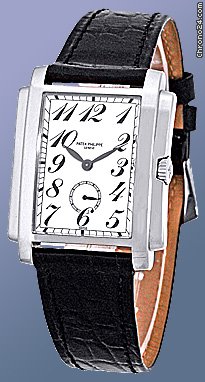 Patek Philippe Gent's 18K White Gold Gondolo Strapwatch watches