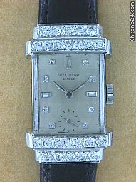 Patek Philippe A Very Rare Watch Vintage Gent's Platinum Top Hat watches