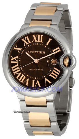Cartier Ballon Bleu de Cartier Gold and Steel Large Watch W6920032 watches