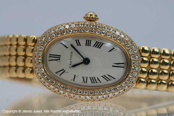 Cartier BAIGNOIRE 750 18 K GELBGOLD MIT DIAMANTEN watches
