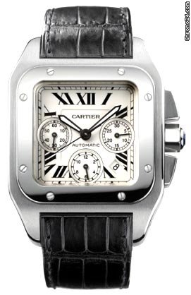 Cartier Santos 100 XL Steel Chronograph Mens Watch W20090X8 watches