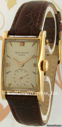 Patek Philippe 1588 Vintage Rectangle, Yellow Gold, ca. 1953 watches