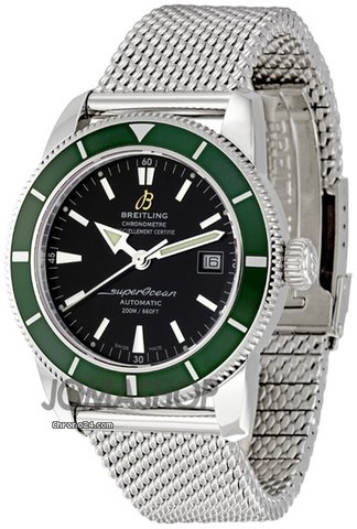Breitling Aeromarine Superocean Heritage Green Bezel Automatic Mens Watch A1732136-BA61SS watches