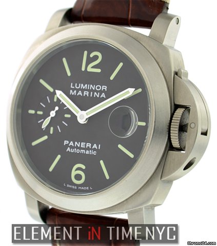 Panerai Luminor Marina PAM 240 Titanium Brown Dial B+P watches