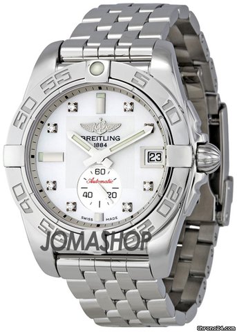 Breitling Galactic 36 Mother of Pearl Diamond Dial Unisex Watch A3733012-A717SS watches