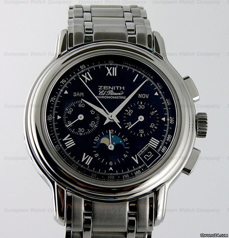 Zenith Chronomaster Moon Black SS/SS German Calendar watches