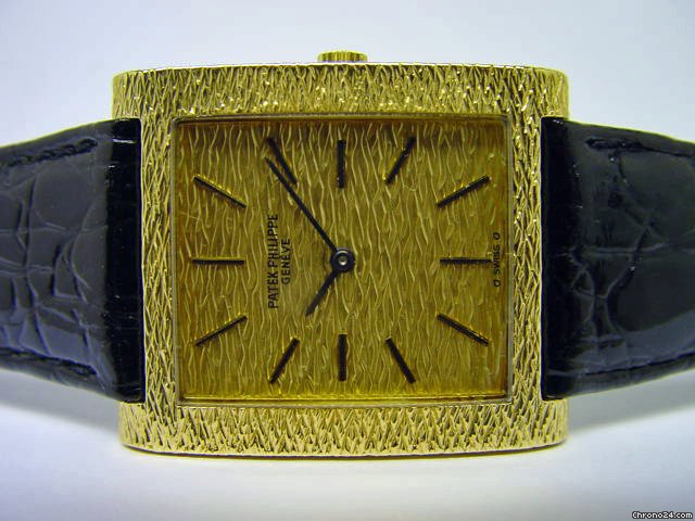 Patek Philippe "Rectangular - Borke" Ref. 3553 in 18k GG, orig. Zertifikat watches