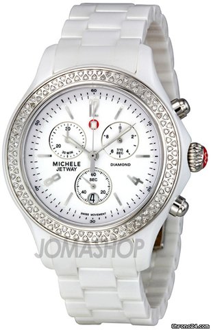 Michele Jetway Ceramic Diamond Ladies Watch MWW17B000001 watches