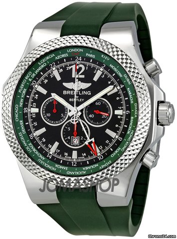 Breitling Bentley GMT Green Dial Chronograph Mens Watch A47362S4-B919GRRD watches