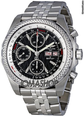 Breitling Bentley GT Racing Black Dial Chronograph Automatic Mens Watch A1336313-B960SS watches