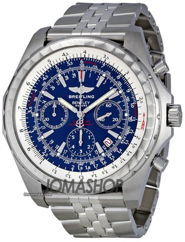Breitling Bentley Motors T Blue Dial Chronograph Mens Watch A2536313-C618SS watches