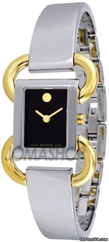 Movado Linio Black Dial Stainless Steel Ladies Watch 0606472 watches