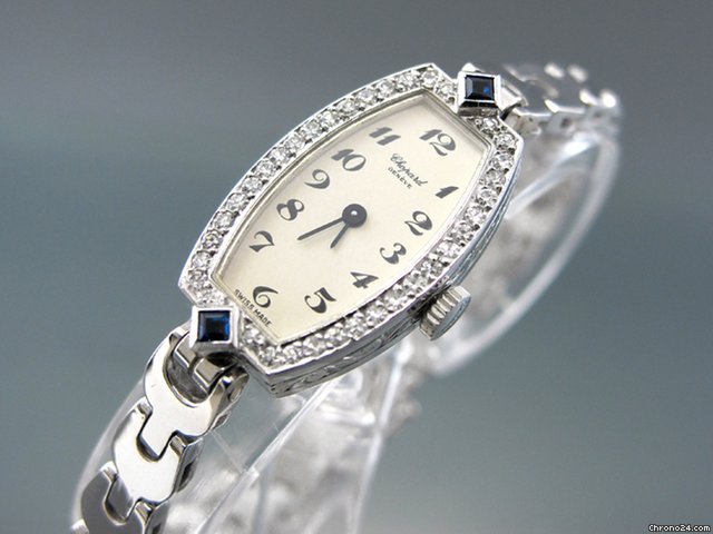 Chopard Art Deco 18k/750 Wei gold mit Brillantbesatz watches