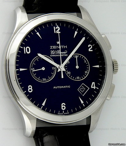 Zenith Grande Class  , Black Steel watches