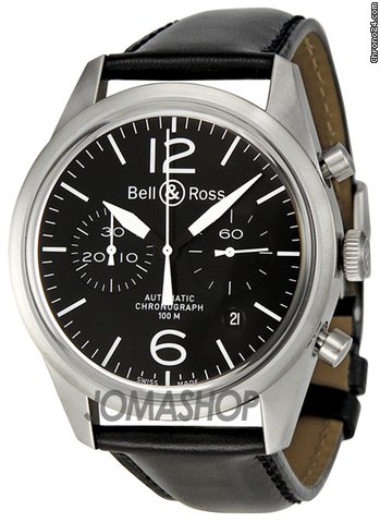 Bell & Ross Original Black Dial Chronograph Automatic 41 MM Mens Watch BR-126-ORIGINAL-BLACK watches