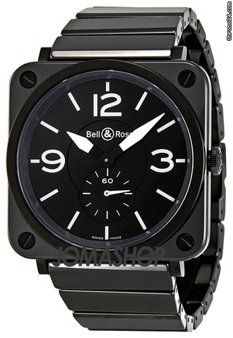Bell & Ross Black Dial Black Ceramic Unisex Watch BRS-BL-CER watches