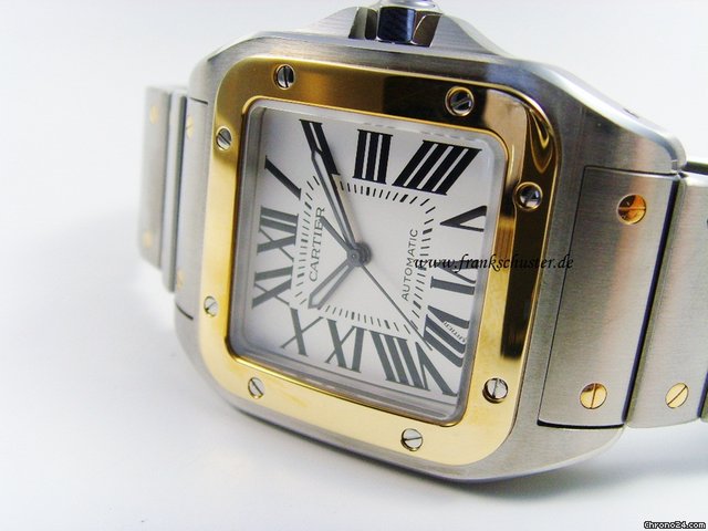 Cartier Santos 100 Stahl/Gold watches