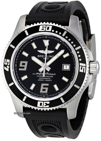 Breitling Superocean 44 Black Dial Automatic Mens Watch A1739102-BA77BKOR watches
