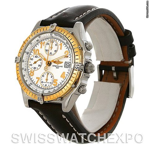 Breitling Windrider Chronomat Steel And 18k Yellow Gold Watch watches
