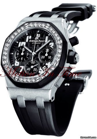 Replica Audemars Piguet Royal Oak Offshore Ladies' Diamond "Black Edition" Watch