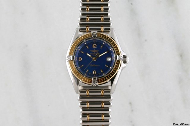 Breitling Callistino TwoTone Gold and Stainless Steel Watch watches
