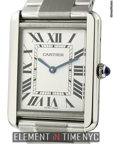 Cartier Tank Solo Large Stainless Steel 27mm NIB watches