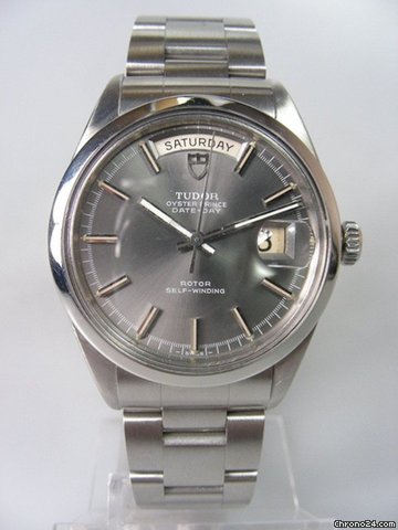 Tudor Date-Day cadran ardoise complet acier watches