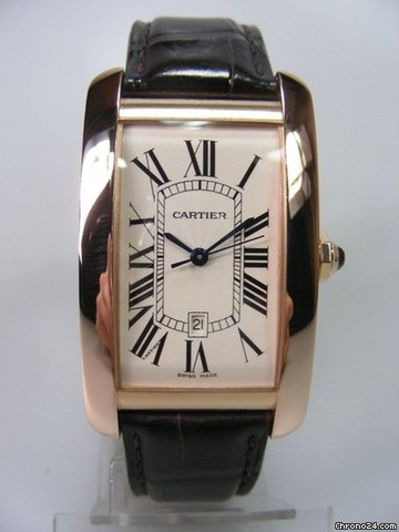 Cartier Tank Americaine XL or rose gold watches