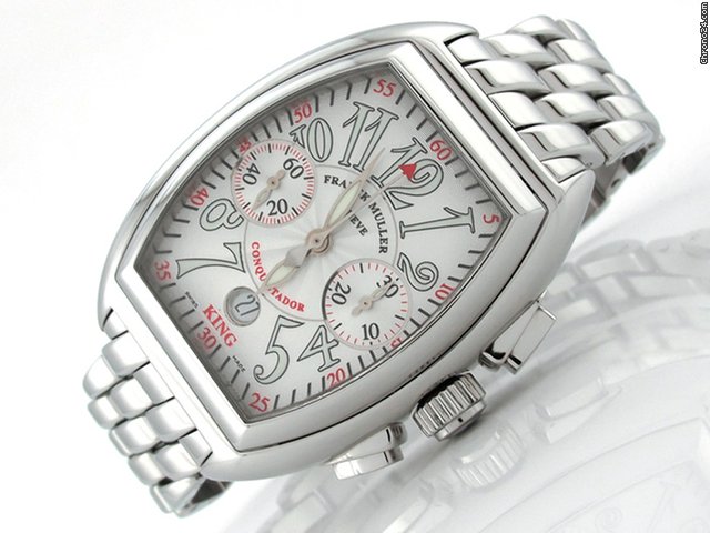 Franck Muller Herren "KING CONQUISTADOR" Edelstahl Automatik watches
