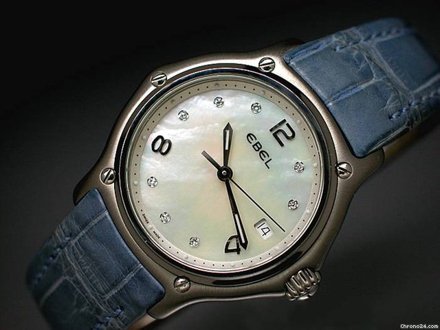 Ebel "1911" Perlmutt/Diamantzifferblatt - Edelstahl-Damenuhr watches