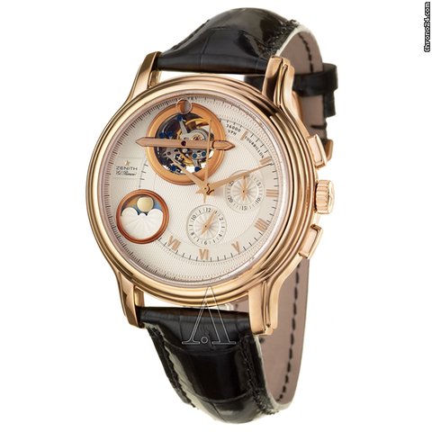 Zenith Men's ChronoMaster Tourbillon Moonphase Day & Night Watch watches