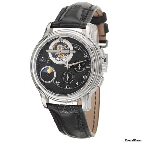 Zenith Men's ChronoMaster Tourbillon Moonphase Day & Night Watch watches