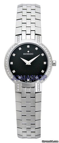 Movado Faceto Diamond Steel Ladies Watch 0605586 watches
