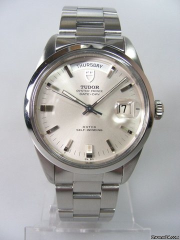Tudor Date-Day Prince complet acier cadran silver watches