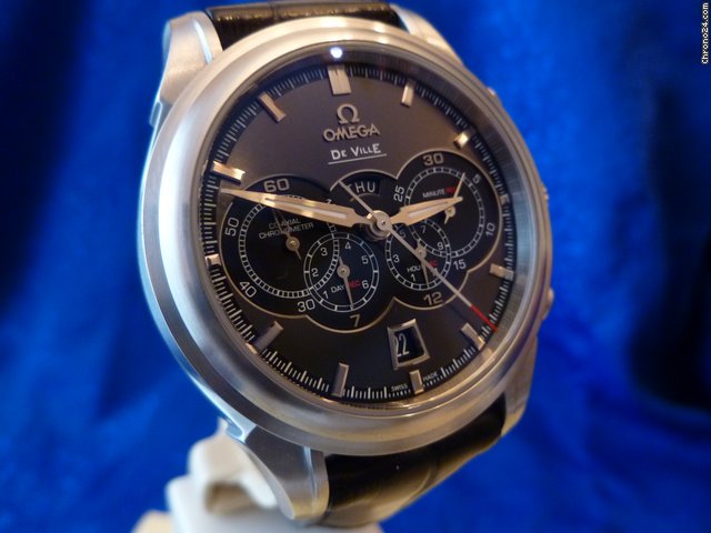 Omega DeVille 4 Counters Chrono Co-Axial Falt. Box+Pap. NP 6800,- watches