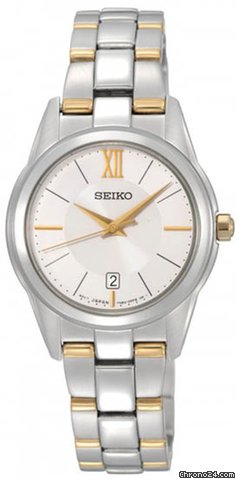 Replica Seiko Silver Dial Two Tone Stainless Steel Ladies Watch SXDC81 Watch