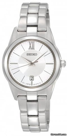 Seiko Silver Dial Stainless Steel Ladies Watch SXDC77 watches