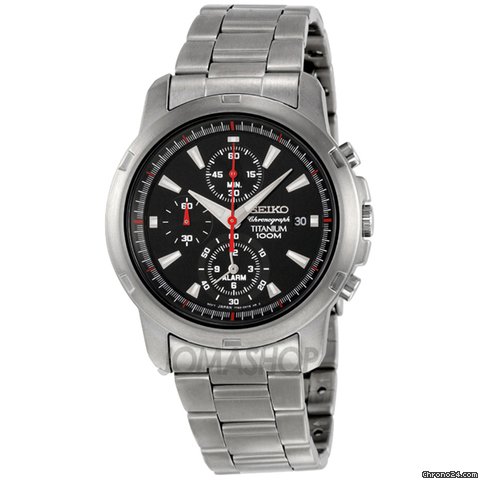 Seiko Titanium Chronograph Mens Watch SNAE47 watches