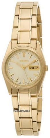 Seiko Gold-Tone Ladies Bracelet Watch SXA122 watches